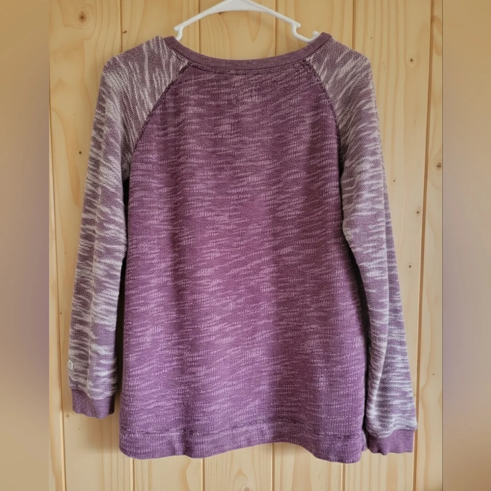 Y2K Champion Purple Long Sleeve Shirt Sz Med - Picture 2 of 9